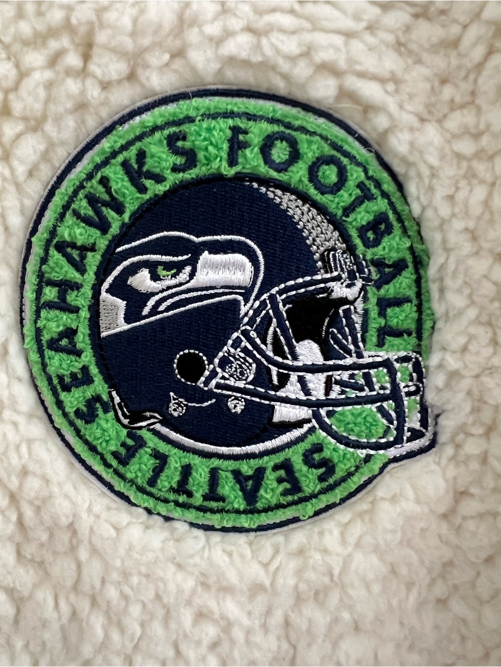 NFL Apparel Seattle Seahawks Women’s Sherpa Full-Zip Embroidered S Jacket Cozy - Picture 5 of 13